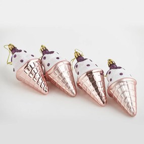 Χριστουγεννιάτικα Στολίδια (Σετ 4τμχ) Eurolamp 600-42748