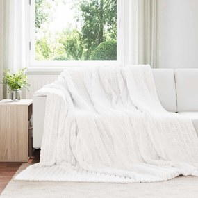 vidaXL Ριχτάρια 6 pcs Λευκό 240 x 220 cm Μαλλί