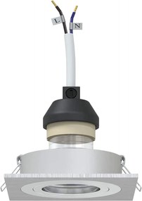 vidaXL Σποτ 12 pcs Ασημί 9 x 9 x 2 εκ. Αλουμίνιο