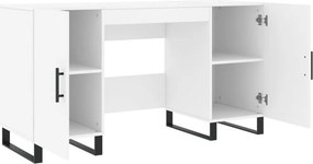 vidaXL Γραφείο Λευκό 140 x 50 x 75 εκ. από Επεξεργασμένο Ξύλο