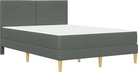 vidaXL Σκελετός Κρεβατιού Σκούρο Γκρι 140 x 190 cm Πολυεστέρας