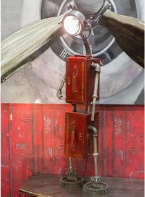 EXTREME INTERIOR DESIGN LAMP ROBOT IRON RED E27 MAX.60W 74940