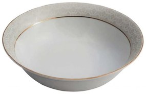 Μπoλ Παγωτού Πορσελάνινο PR14141108 Φ14cm White-Gold Oriana Ferelli® Porcelain
