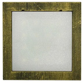 Adeleq Led Φωτιστικό Αλουμινίου Επίτοιχο Τετράγωνο 1W Θερμό Ρουστίκ 3-97337100