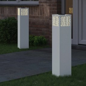 vidaXL Ηλιακό LED Φως Δρόμου 2 pcs Θερμό λευκό 18 x 18 x 80 εκ.