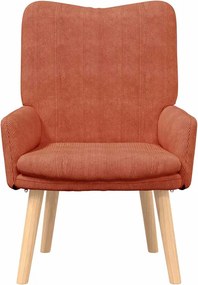 vidaXL Πολυθρόνα Κόκκινο Πορτοκαλί 63 x 67 x 94 εκ. ύφασμα
