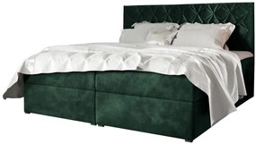 Επενδυμένο κρεβάτι Box 7-Prasino-140 x 200