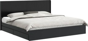 vidaXL Καλάθι με αποθήκη και κεφαλάρι Μαύρο 200 x 200 cm