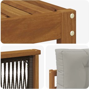 vidaXL Σειρά Καναπέ Εξωτερικού με μαξιλάρι 9 pcs