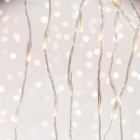 Eurolamp Κουρτίνα 240 LED 3mm Ψυχρό Λευκό 200x100cm Με Πρόγραμμα Snowfall IP44 Διάφανο Καλώδιο 600-11456