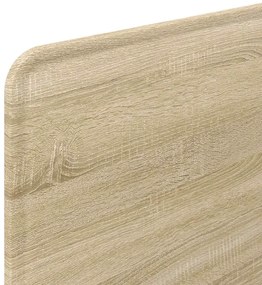 vidaXL Κεφαλάρι με κεφαλάρι Δρύς Sonoma 75 cm Επεξεργασμένο ξύλο