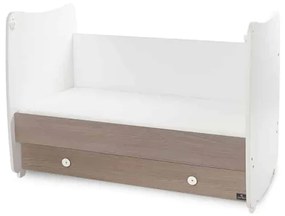 Βρεφικό κρεβάτι DREAM  60x120εκ. White + Coffee 10150420042A  Lorelli (Δώρο Πάντα Προστασίας)