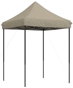 vidaXL Τέντα Εκδηλώσεων Πτυσσόμενη Pop-Up Taupe 200x200x306 εκ.