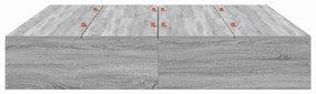 vidaXL Σκελετός Κρεβατιού Γκρι sonoma 200 x 180 x 31.5 εκ.