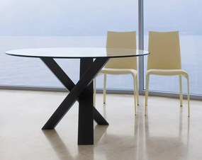 Τραπέζι Resort Ø160x74 - Shining lacqu. wood