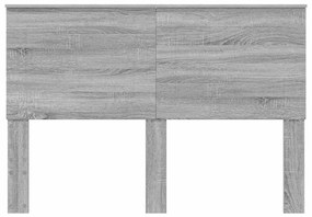 vidaXL Κεφαλάρι Γκρίζο Σονομα 140 cm Επεξεργασμένο ξύλο