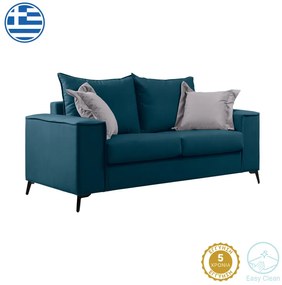 Intrahome Καναπές Verona Intrahome 2θέσιος μπλε ύφασμα με μαξιλάρια σε απόχρωση ανοιχτό γκρι 173x93x100εκ | SKU: INTRAPA-279111194