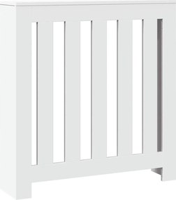 vidaXL Κάλυμμα Καλοριφέρ Λευκό 78x20x82 εκ. από Επεξεργασμένο Ξύλο