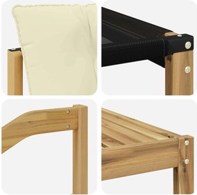 vidaXL Σειρά Καναπέ Εξωτερικού με μαξιλάρι 9 pcs Λευκό και Κρεμ