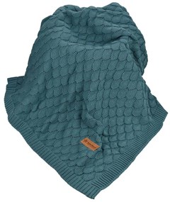 Κουβέρτα Πλεκτή Κούνιας (110x140) Bebe Stars Green 308-174