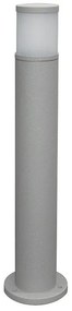 Adeleq Κολώνα Αλουμινίου Κύλινδρος Φ90mm H65Cm Ντουί Ε27 Γκρι 9-90406