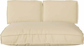 vidaXL Σετ μαξιλαριών 3 pcs Μπεζ Ύφασμα Όξφορντ