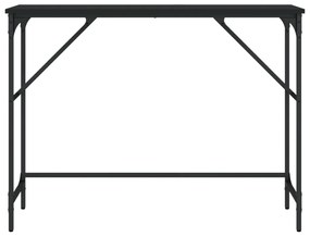 vidaXL Τραπέζι Κονσόλα Μαύρο 100x32x75 εκ. Επεξεργασμένο Ξύλο