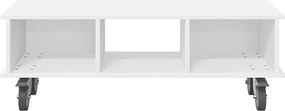 vidaXL Βάση TV Λευκό 100 x 35 x 35 εκ Επεξεργασμένο ξύλο