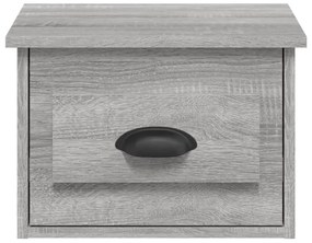 vidaXL Κομοδίνα Επιτοίχια 2 τεμ. Γκρι Sonoma 41,5 x 36 x 28 εκ.