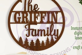 Intra απο ξύλο plywood Χρώμα wenge 3mm-4mm πάχος - Family Forest Sign Suname Δίασταση 30x20 cm INTRAFABR-89852081