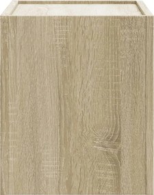 vidaXL Κομοδίνα Επιτοίχια 2 τεμ. Sonoma Δρυς 45x30x35 εκ.