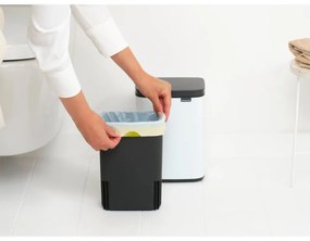 Κάδος Brabantia Bo Small 1006621, 4 L, Ομαλό και αθόρυβο άνοιγμα, Αντιολισθητική βάση, Λευκό