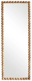 Καθρέπτης Ledalo pakoworld ξύλο σε φυσική απόχρωση 45x4.5x130εκ (1 τεμάχια)
