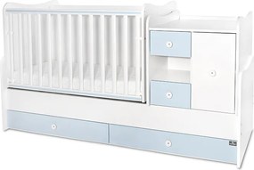 BED MINI MAX NEW 190/72 COLOUR WHITE/BABY BLUE