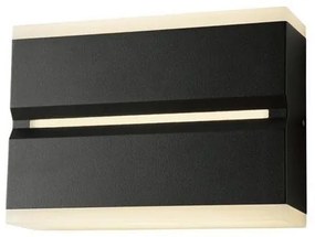 Απλίκα Φωτιστικό Τοίχου LED 12W 3000Κ Μαύρο IP54 Pro 145-20247 Eurolamp-145-20247-Μαύρο 145-20247