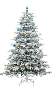 vidaXL Τεχνητό Χριστουγεννιάτικο Δέντρο με Άξονα Λευκό 180 cm