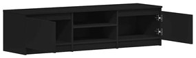 vidaXL Έπιπλο Τηλεόρασης Μαύρο 140 x 40 x 35,5 εκ. από Επεξ. Ξύλο