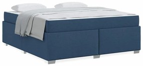 vidaXL Σκελετός Κρεβατιού Μπλε 180 x 200 cm ύφασμα