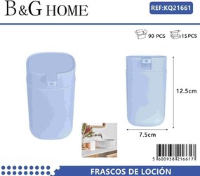 Θήκες κρεμοσάπουνου Dispenser πλαστικές - Σετ 5pcs - Light Blue - 21661