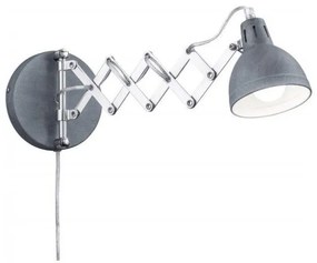 Απλίκα Φωτιστικό Τοίχου Scissor 3 χρώματα Trio Lighting R20321078 Γκρι