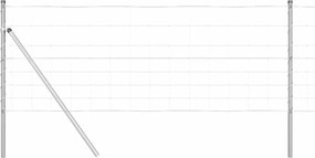 vidaXL Στύλος Περιφράξεων Γαλβανισμένο 50 x 0,8 m Ατσάλι