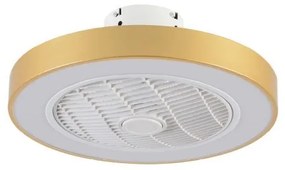 Ανεμιστήρας Οροφής LED 36W 3CCT Φ50 Chilko Inlight-101000360-Χρυσό 101000360