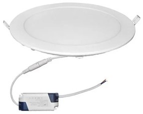 Φωτιστικό χωνευτό LED PL SLIM LINE 18W στρογγυλό λευκό με ματ γυαλί Lumen 21-018100