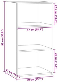 ΣΥΡΤΑΡΙΕΡΑ ΜΑΥΡΗ 50X41X93 ΕΚ. ΑΠΟ ΕΠΕΞΕΡΓΑΣΜΕΝΟ ΞΥΛΟ 846363