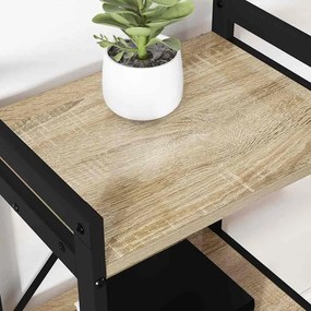 vidaXL Ράφι Βιβλίων Δρύς Sonoma 40 x 30 x 85 εκ Επεξεργασμένο ξύλο