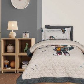 DAS KIDS ΚΟΥΒΕΡΛΙ ΜΟΝΟ 160Χ220 4939 BEIGE, GREY
