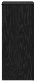 vidaXL Βάση φυτών 2 pcs Μαύρη δρυς 30 x 30 x 70 εκ. Επεξεργασμένο ξύλο