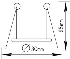 ΣΠΟΤ ΧΩΝ BS3153 G4 ΝΙΚΕΛ ΙΣΙΟ - BS3153N