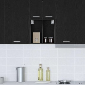 vidaXL Κρεμαστό ντουλάπι Μαύρη Οξυά 40 x 29,5 x 40 εκ.