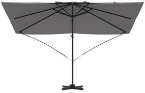 vidaXL Καντιλεβέ Ομπρέλα Roma Ανθρακί 352x251x260 εκ. Αλουμίνιο